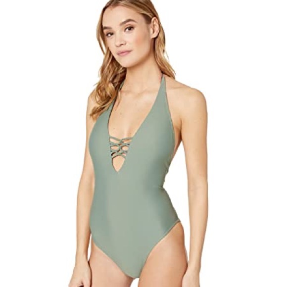 Sold ✅ NWT Volcom one piece swimsuit plunge - Picture 3 of 15